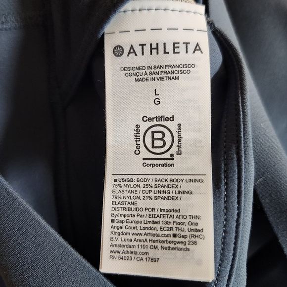 Athleta Warrior Twist Longline Bra Size L - Picture 5 of 5